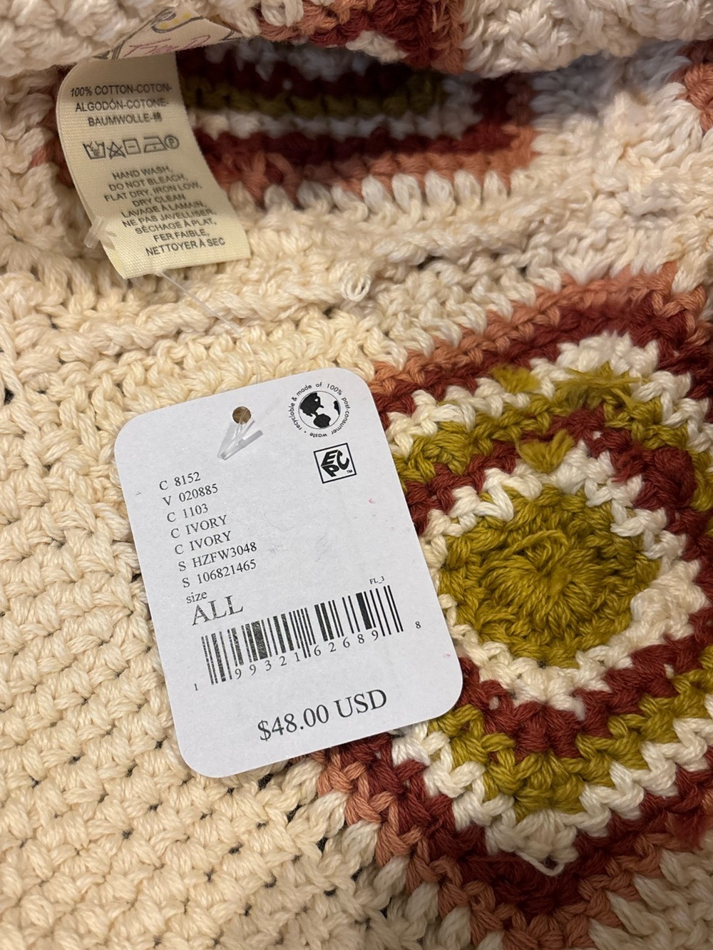 Free People Sofie Crochet Bucket Hat NWT - Picture 9 of 9